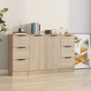 Image de vidaXL Sideboards 3 pcs. chêne Sonoma bois composite