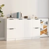 Image de vidaXL Sideboards 3 pcs. Blanc Bois composite
