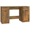 Image de vidaXL Bureau avec armoire d'appoint Chêne fumé Matériau dérivé du bois