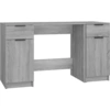 Image de vidaXL Bureau avec armoire d'appoint Gris Sonoma Matériau dérivé du bois