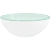 Image de vidaXL Lavabo en verre trempé 30x12 cm blanc