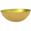 Image de vidaXL Lavabo en verre 50x37x14 cm or