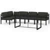 Image de vidaXL Ensemble salon de jardin 6 pièces avec coussins Aluminium Anthracite