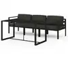 Image de vidaXL Ensemble de salon de jardin 4 pièces avec coussins Aluminium Anthracite
