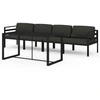 Image de vidaXL 5-tlg. Set de salon de jardin avec baissière Aluminium Anthrazit