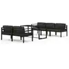 Image de vidaXL Ensemble salon de jardin 6 pièces avec coussins Aluminium Anthracite