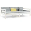 Image de vidaXL Lit de jour sans matelas Blanc 80x200 cm Pin massif