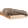 Image de vidaXL Lit en bois massif 90x190 cm