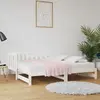 Image de vidaXL Lit de jour extensible Blanc 2x(90x190) cm Pin massif