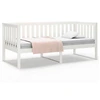 Image de vidaXL Lit de jour sans matelas Blanc 90x200 cm Pin massif