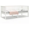Image de vidaXL Lit de jour sans matelas Blanc 90x190 cm Pin massif
