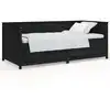 Image de vidaXL Lit de jour noir 90x200 cm pin massif
