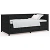 Image de vidaXL Lit de jour noir 90x190 cm pin massif