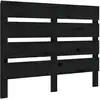 Image de vidaXL Tête de lit noire 100x3x80 cm pin massif