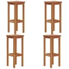 Image de vidaXL Tabouret de bar 4 pcs. bois massif acacia