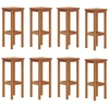 Image de vidaXL Tabouret de bar 8 pcs. Bois massif acacia