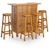 Image de vidaXL Ensemble de bar de jardin 5 pièces en bois massif d'acacia