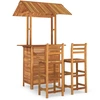 Image de vidaXL Ensemble de bar de jardin 3 pièces en bois massif d'acacia