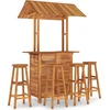 Image de vidaXL Ensemble de bar de jardin 5 pièces en bois massif d'acacia