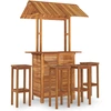 Image de vidaXL Ensemble de bar de jardin 5 pièces en bois massif d'acacia