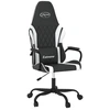 Image de vidaXL Chaise de jeu avec fonction de massage Noir et blanc similicuir