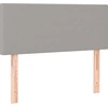 Image de vidaXL Tête de lit gris clair 80x5x78/88 cm Tissu