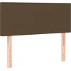 Image de vidaXL Tête de lit brun foncé 80x5x78/88 cm Tissu