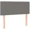 Image de vidaXL Tête de lit gris foncé 90x5x78/88 cm Tissu
