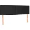 Image de vidaXL Têtes de lit 2 pcs. noir 72x5x78/88 cm similicuir