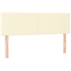 Image de vidaXL Têtes de lit 2 pcs. Crème 72x5x78/88 cm Similicuir