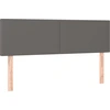 Image de vidaXL Têtes de lit 2 pcs. Gris 72x5x78/88 cm Similicuir