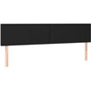 Image de vidaXL Têtes de lit 2 pcs. noir 80x5x78/88 cm simili-cuir