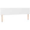 Image de vidaXL Têtes de lit 2 pcs. Blanc 80x5x78/88 cm Similicuir