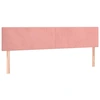 Image de vidaXL Têtes de lit 2 pcs. Rose 80x5x78/88 cm velours