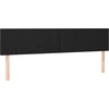 Image de vidaXL Têtes de lit 2 pcs. noir 90x5x78/88 cm similicuir