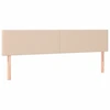 Image de vidaXL Têtes de lit 2 pcs. Marron cappuccino 90x5x78/88 cm Similicuir