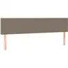 Image de vidaXL Têtes de lit 2 pcs. Taupe 100x5x78/88 cm Tissu