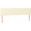 Image de vidaXL Têtes de lit 2 pcs. Crème 100x5x78/88 cm Similicuir