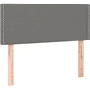 Image de vidaXL Tête de lit gris foncé 80x5x78/88 cm Tissu