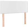 Image de vidaXL Tête de lit blanc 100x5x78/88 cm similicuir