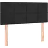 Image de vidaXL Tête de lit noir 80x5x78/88 cm velours