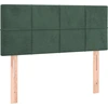 Image de vidaXL Tête de lit vert foncé 80x5x78/88 cm velours