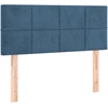 Image de vidaXL Tête de lit bleu foncé 80x5x78/88 cm velours