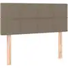Image de vidaXL Tête de lit taupe 100x5x78/88 cm Tissu
