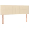 Image de vidaXL Têtes de lit 2 pcs. Crème 72x5x78/88 cm Tissu