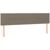 Image de vidaXL Têtes de lit 2 pcs. Taupe 80x5x78/88 cm Tissu