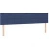 Image de vidaXL Têtes de lit 2 pcs. Bleu 80x5x78/88 cm Tissu