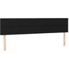 Image de vidaXL Têtes de lit 2 pièces noir 100x5x78/88 cm Tissu