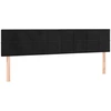 Image de vidaXL Têtes de lit 2 pièces noir 100x5x78/88 cm velours