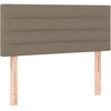 Image de vidaXL Tête de lit taupe 80x5x78/88 cm Tissu